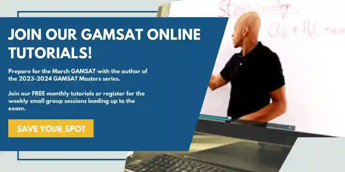 Comprehensive GAMSAT Course Preparation: On Campus, Online and Home Study